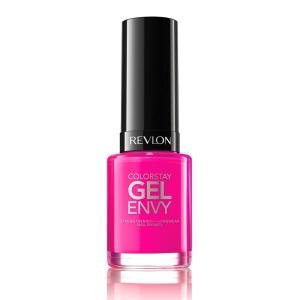imageRevlon ColorStay Gel Envy Longwear Nail Polish with Builtin Base Coat ampamp Glossy Shine Finish in RedCoral 550 All On Red 04 oz125 Vegas Baby