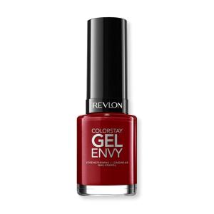 imageRevlon ColorStay Gel Envy Longwear Nail Polish with Builtin Base Coat ampamp Glossy Shine Finish in RedCoral 550 All On Red 04 oz600 Queen of Hearts