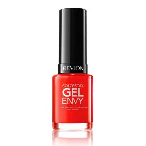 imageRevlon ColorStay Gel Envy Longwear Nail Polish with Builtin Base Coat ampamp Glossy Shine Finish in RedCoral 550 All On Red 04 oz625 Get Lucky