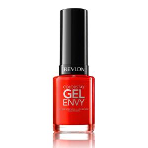 imageRevlon ColorStay Gel Envy Longwear Nail Polish with Builtin Base Coat ampamp Glossy Shine Finish in RedCoral 550 All On Red 04 oz630 Long Shot