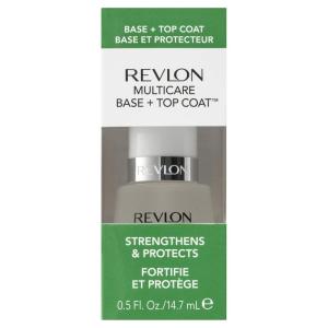 imageRevlon Multicare Base  Top Coat 2 in 1 Nail Strengthener and Top Coat for Glossy Shine Finish 05 oz