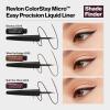 imageREVLON ColorStay Micro Easy Precision Liquid Eyeliner Waterproof Smudgeproof Longwearing with Felt Tip Applicator 301 Blackout 0057 fl oz301 Blackout Pack of 2