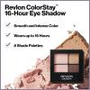 imageRevlon ColorStay Day to Night Eyeshadow Quad Longwear Shadow Palette with Transitional Shades and Buttery Soft Feel Crease ampamp Smudge Proof 500 Addictive 016 oz528 Passionate