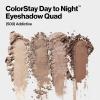 imageRevlon ColorStay Day to Night Eyeshadow Quad Longwear Shadow Palette with Transitional Shades and Buttery Soft Feel Crease ampamp Smudge Proof 500 Addictive 016 oz500 Addictive