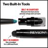 imageRevlon ColorStay Pencil Waterproof Eyeliner SmudgeProof Eye Makeup with BuiltIn Sharpener 202 Black Brown 001 ozTEAL