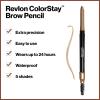 imageRevlon ColorStay Eyebrow Pencil with Spoolie Brush Waterproof Longwearing Angled Tip Applicator for Perfect Brows 205 Blonde 0021 oz205 Blonde