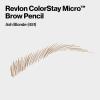imageRevlon ColorStay Micro Eyebrow Pencil with Built In Spoolie Brush Infused with Argan and Marula Oil Waterproof Smudgeproof 456 Dark Brown 0003 ozAsh Blonde
