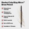 imageRevlon ColorStay Micro Eyebrow Pencil with Built In Spoolie Brush Infused with Argan and Marula Oil Waterproof Smudgeproof 456 Dark Brown 0003 ozDark Brown