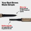 imageRevlon ColorStay Micro Eyebrow Pencil with Built In Spoolie Brush Infused with Argan and Marula Oil Waterproof Smudgeproof 456 Dark Brown 0003 ozDark Brown