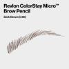 imageRevlon ColorStay Micro Eyebrow Pencil with Built In Spoolie Brush Infused with Argan and Marula Oil Waterproof Smudgeproof 456 Dark Brown 0003 ozDark Brown