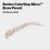 imageRevlon ColorStay Micro Eyebrow Pencil with Built In Spoolie Brush Infused with Argan and Marula Oil Waterproof Smudgeproof 456 Dark Brown 0003 ozSoft Brown