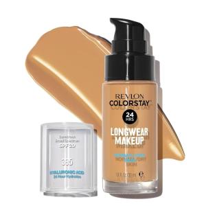 imageRevlon Liquid Foundation ColorStay Face Makeup for Normal ampamp Dry Skin SPF 20 Longwear MediumFull Coverage with Natural Finish 410 Cappuccino 1 fl oz395 Deep Honey