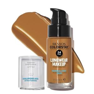 imageRevlon Liquid Foundation ColorStay Face Makeup for Normal ampamp Dry Skin SPF 20 Longwear MediumFull Coverage with Natural Finish 410 Cappuccino 1 fl oz400 Caramel