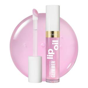 imageREVLON Super Lustrous Glimmer Lip Oil Moisturizing ampamp Tinted Shiny Finish Made with PlantBased Squalane 006 Plum Pop 013 fl oz005 Violit