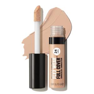 imageRevlon ColorStay Flex Wear Full Cover NonCreasing Concealer Infused with Hyaluronic Acid ampamp Vitamin E Flexible Longwear 010 Vanilla 034 Fl Oz026 Crme Brulee