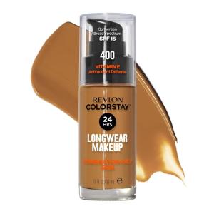 imageRevlon Liquid Foundation ColorStay Face Makeup for Combination ampamp Oily Skin SPF 15 MediumFull Coverage with Matte Finish 360 Golden Caramel 1 Fl Oz400 Caramel