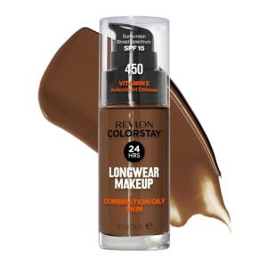 imageRevlon Liquid Foundation ColorStay Face Makeup for Combination ampamp Oily Skin SPF 15 MediumFull Coverage with Matte Finish 360 Golden Caramel 1 Fl Oz450 Mocha