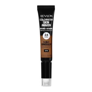 imageRevlon ColorStay Skin Awaken 5in1 Concealer Lightweight Creamy Longlasting Face Makeup with Caffeine ampamp Vitamin C For Imperfections Dark Circles ampamp Redness 040 Medium 027 Fl Oz078 Truffle
