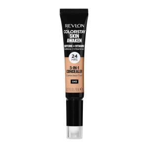 imageRevlon ColorStay Skin Awaken 5in1 Concealer Lightweight Creamy Longlasting Face Makeup with Caffeine ampamp Vitamin C For Imperfections Dark Circles ampamp Redness 040 Medium 027 Fl Oz045 Honey