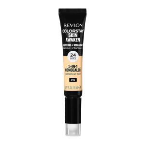 imageRevlon ColorStay Skin Awaken 5in1 Concealer Lightweight Creamy Longlasting Face Makeup with Caffeine ampamp Vitamin C For Imperfections Dark Circles ampamp Redness 040 Medium 027 Fl Oz015 Light
