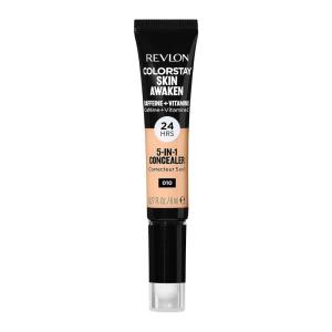 imageRevlon ColorStay Skin Awaken 5in1 Concealer Lightweight Creamy Longlasting Face Makeup with Caffeine ampamp Vitamin C For Imperfections Dark Circles ampamp Redness 040 Medium 027 Fl Oz010 Vanilla