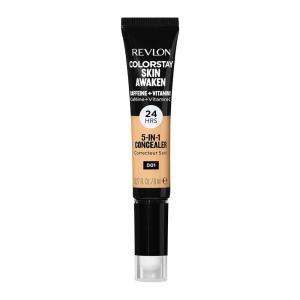 imageRevlon ColorStay Skin Awaken 5in1 Concealer Lightweight Creamy Longlasting Face Makeup with Caffeine ampamp Vitamin C For Imperfections Dark Circles ampamp Redness 040 Medium 027 Fl Oz001 Universal Neutralizer