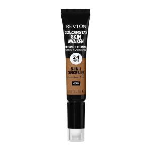 imageRevlon ColorStay Skin Awaken 5in1 Concealer Lightweight Creamy Longlasting Face Makeup with Caffeine ampamp Vitamin C For Imperfections Dark Circles ampamp Redness 040 Medium 027 Fl Oz075 Hazelnut