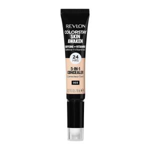 imageRevlon ColorStay Skin Awaken 5in1 Concealer Lightweight Creamy Longlasting Face Makeup with Caffeine ampamp Vitamin C For Imperfections Dark Circles ampamp Redness 040 Medium 027 Fl Oz003 Cool Ivory