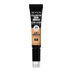 imageRevlon ColorStay Skin Awaken 5in1 Concealer Lightweight Creamy Longlasting Face Makeup with Caffeine ampamp Vitamin C For Imperfections Dark Circles ampamp Redness 040 Medium 027 Fl Oz055 Latte