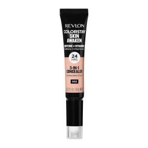 imageRevlon ColorStay Skin Awaken 5in1 Concealer Lightweight Creamy Longlasting Face Makeup with Caffeine ampamp Vitamin C For Imperfections Dark Circles ampamp Redness 040 Medium 027 Fl Oz002 Universal Brightener
