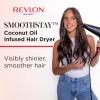 imageREVLON SmoothStay Coconut Oil Infused Hair Dryer with Diffuser Blow Dryer with Diffuser and Concentrator Attachment for Shinier Smoother SalonQuality Hair