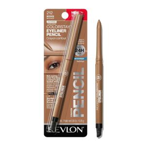 imageREVLON ColorStay Pencil Waterproof Eyeliner SmudgeProof Eye Makeup with BuiltIn Sharpener 212 Bronze 001 ozBronze