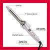 imageRevlon Titanium Digital Curling Iron  For Long Lasting Curls 114 in1 Inch BARREL